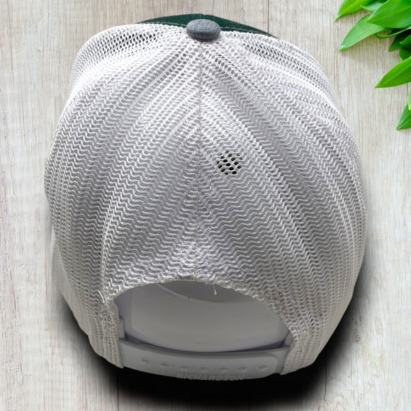 Manheim Dallas Trucker Hat Cap Mesh Back Snapback Gray & Green Richardson - Picture 3 of 5